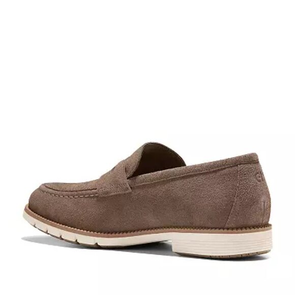 Cole Haan Flexgrand+ Men\'s Suede Penny Loafers, Color: Truffle main image 11